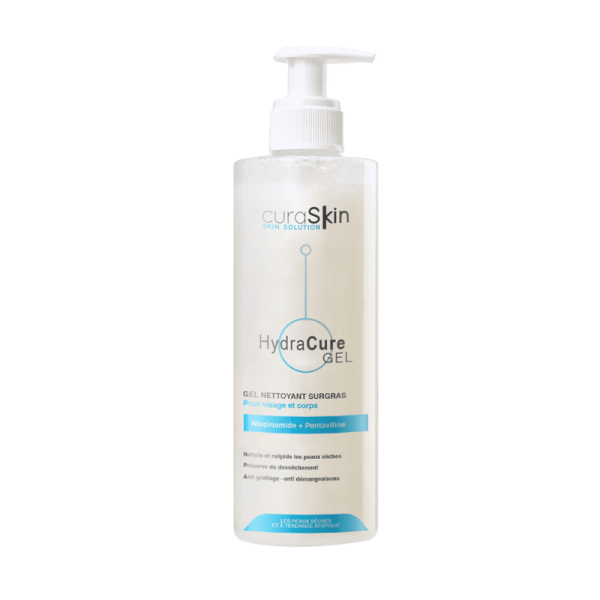 CuraSkin HydraCure Gel Nettoyant Surgras 400ml