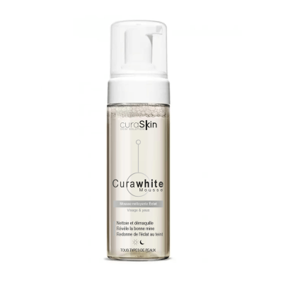 CuraSkin CuraWhite Mousse Nettoyante Éclat 150ml