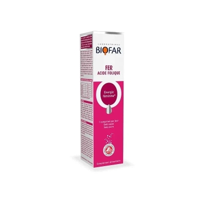 Biofar Fer Acide Folique Énergie Féminine | LE PARA
