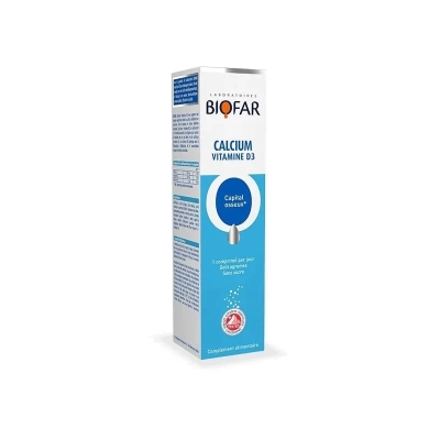 Biofar Calcium Vitamine D3 - 20 comprimés | LE PARA