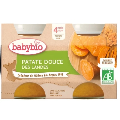Purée Bio Patate Douce des Landes - Babybio | LE PARA