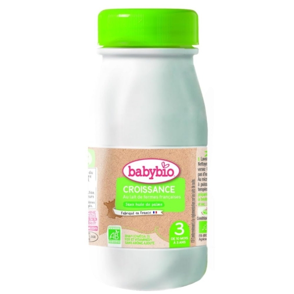 Babybio Lait de Croissance Bio 10 Mois à 3 Ans – 250ml