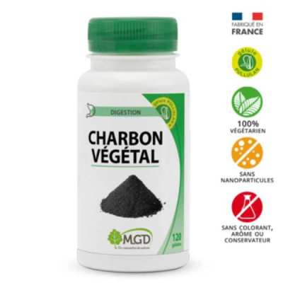 MGD NATURE - Charbon vegetal active 120 gelules | LE PARA