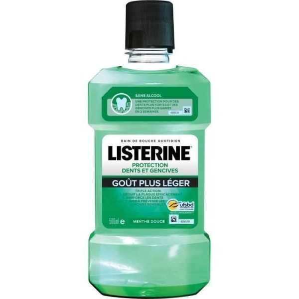 Listerine Bain de Bouche - Protection Avancée Dents et Gencives 500ML