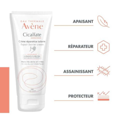 AVENE - Cicalfate mains creme reparatrice isolante mains 100