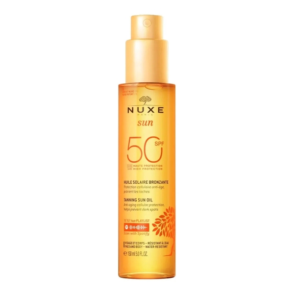 Nuxe Sun Huile Solaire Bronzante Haute Protection SPF50 - 150ml