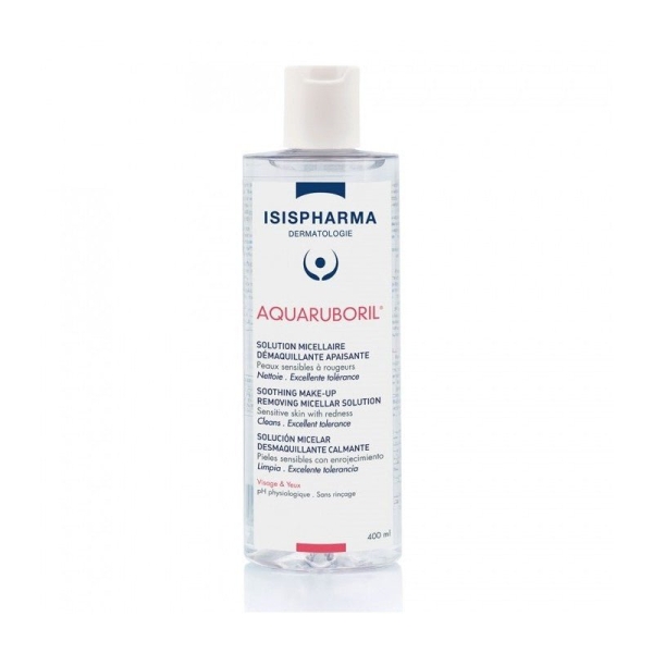 Isispharma Aquaruboril Solution Micellaire Démaquillante Apaisante 400ml