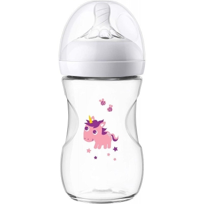 Avent Biberon Natural +1 Mois Licorne 260ml | LE PARA