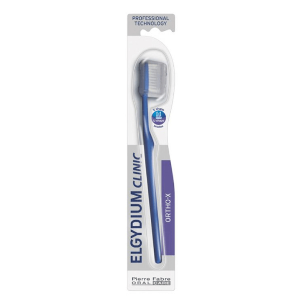 Elgydium  Brosse à Dents Orthodontique Clinic Ortho X Medium Adulte