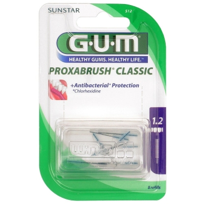 GUM Brossettes Interdentaires Proxabrush 1.2 mm 512