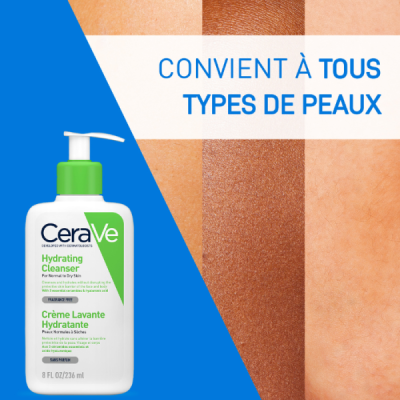 CERAVE - Creme lavante hydratante 236 ml | LE PARA
