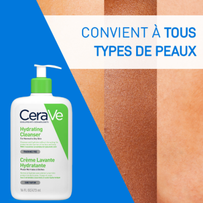 CERAVE - Creme lavante hydratante 473 ml | LE PARA