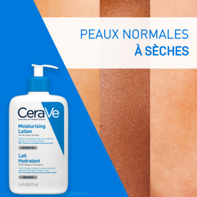 CERAVE - Lait hydratant peaux seches a tres seches 236 ml
