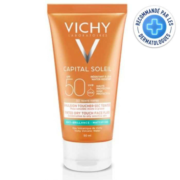 VICHY - Capital soleil bb emulsion anti-brillance teintee toucher sec 50 ml