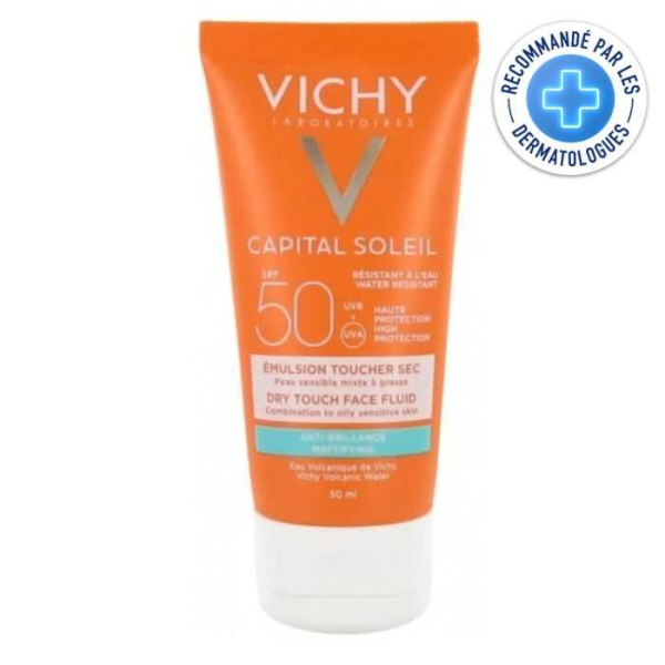 VICHY - Capital soleil emulsion protectrice anti brillance peau mixte a grasse spf 50+ 50 ml
