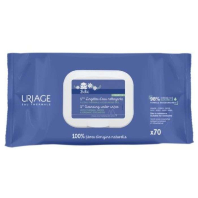 URIAGE - Bebe 1ere lingettes d'eau nettoyantes * 70